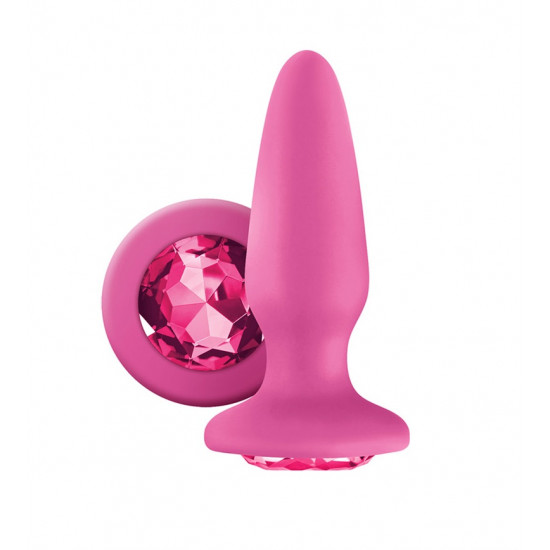 Glams köves análtágító - pink