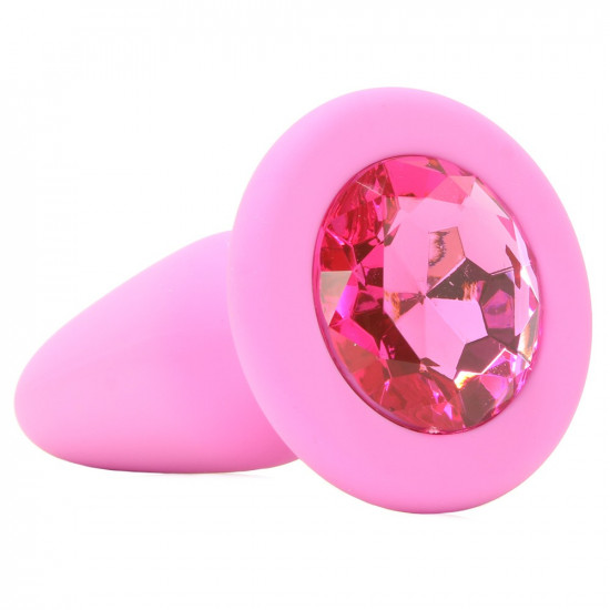 Glams köves análtágító - pink