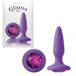 Glams Mini köves análtágító - lila
