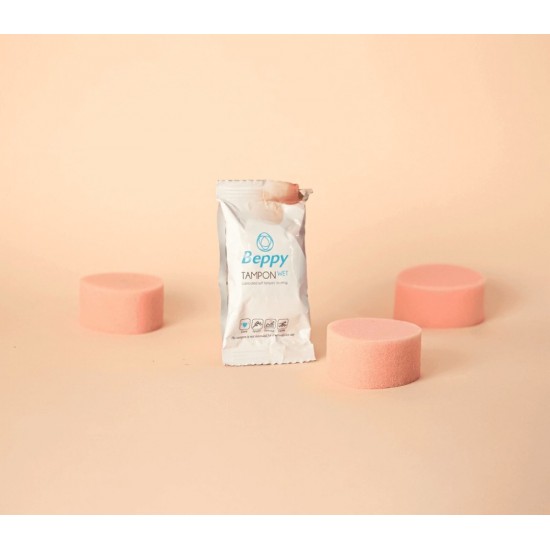 Beppy Tampon WET - Lubricated sponge tampon - 2 pieces