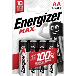 Energizer MAX Alkaline Battery AA - 4 PCS