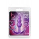 B YOURS TRIPLE BEAD ANAL PLUG PURPLE