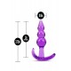 B YOURS TRIPLE BEAD ANAL PLUG PURPLE