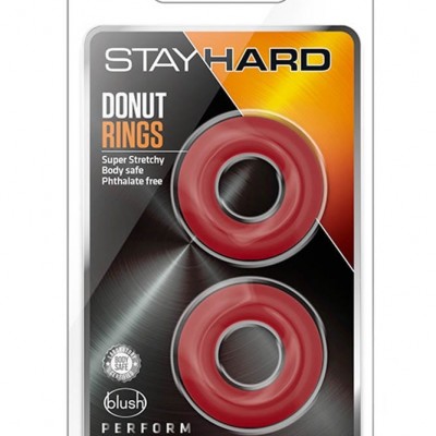 STAY HARD DONUT RINGS RED