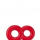 STAY HARD DONUT RINGS OVERSIZED RED