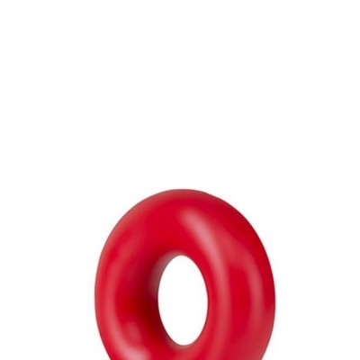 STAY HARD DONUT RINGS OVERSIZED RED