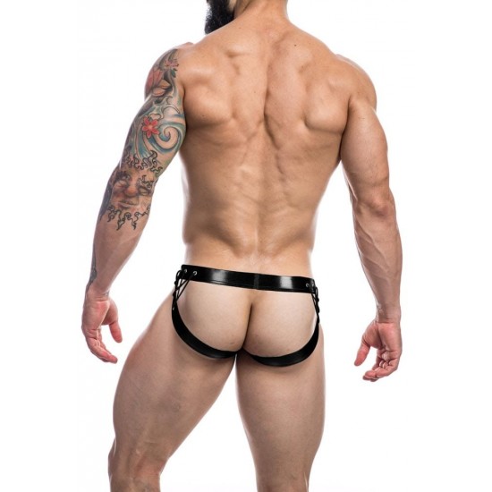 C4M-Desire Jockstrap-BlackLeatherette-M
