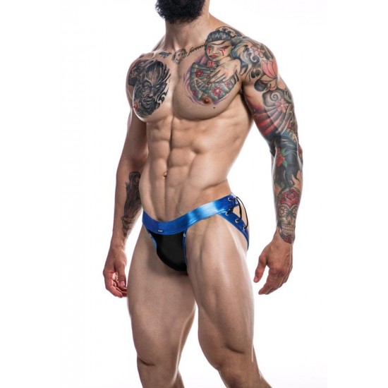 C4M-Desire Jockstrap-BlueLeatherette-M