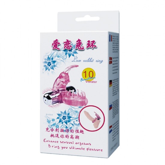 Cock Ring With Bullet Vibrator Pink 1