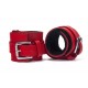 Hand Cuffs Grain Leather Red/Black_B0O25_3