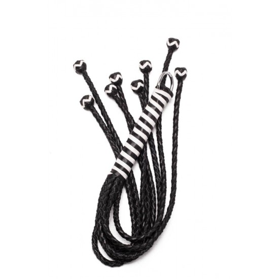 8 Tail Polish Leather Flogger 22 inch