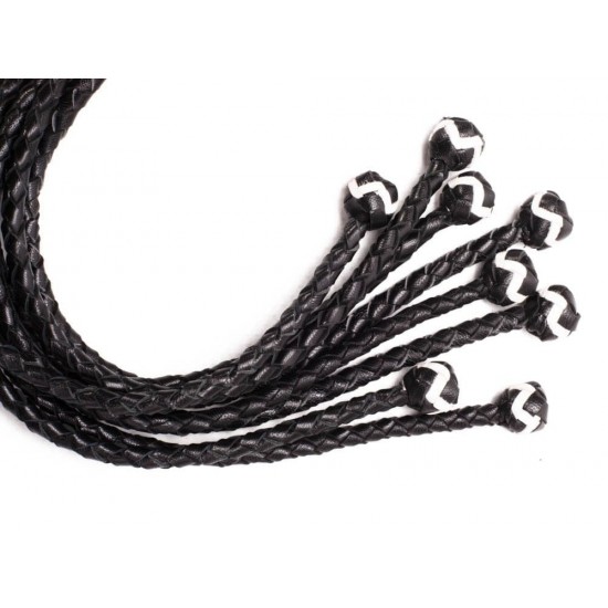 8 Tail Polish Leather Flogger 22 inch