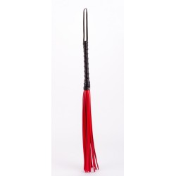 Calf Leather Handle Saddle Leather Tails Red