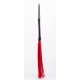 Calf Leather Handle Saddle Leather Tails Red