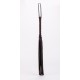 Calf Leather Handle Saddle Leather Tails Black