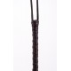 Calf Leather Handle Saddle Leather Tails Black