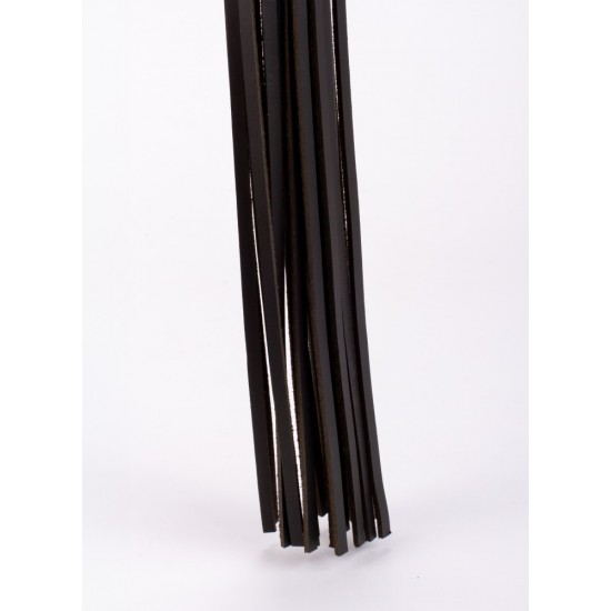 Calf Leather Handle Saddle Leather Tails Black