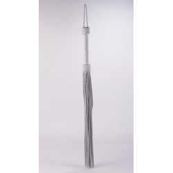 Kid Handle Kid Leather Braided Tails White_B15O25_3