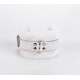 Handcuff Design Made in Calf Softy Leather White