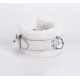 Handcuff Design Made in Calf Softy Leather White