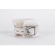 Handcuff Design Made in Calf Softy Leather White