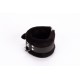 Handcuff Design Made in Calf Softy Leather and Puffed Fur Black