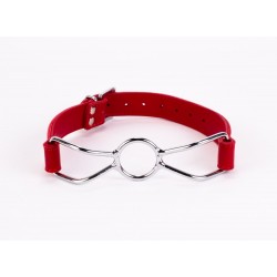 Calf Softy Leather Top and Lamb Leather Padding with Stainless Steel Mouth Piece Red