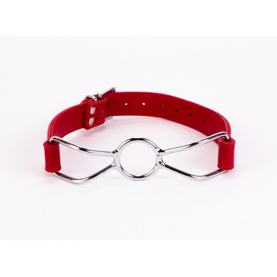 Calf Softy Leather Top and Lamb Leather Padding with Stainless Steel Mouth Piece Red