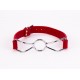 Calf Softy Leather Top and Lamb Leather Padding with Stainless Steel Mouth Piece Red