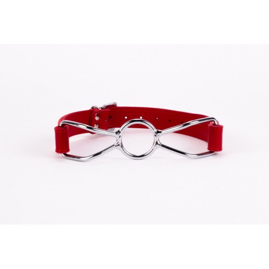 Calf Softy Leather Top and Lamb Leather Padding with Stainless Steel Mouth Piece Red