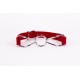 Calf Softy Leather Top and Lamb Leather Padding with Stainless Steel Mouth Piece Red