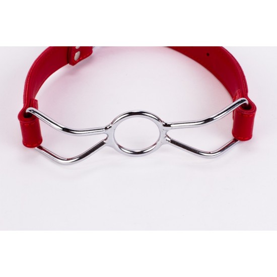 Calf Softy Leather Top and Lamb Leather Padding with Stainless Steel Mouth Piece Red