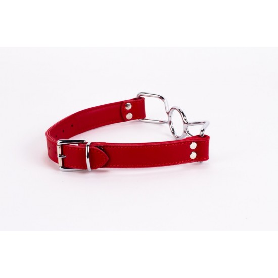 Calf Softy Leather Top and Lamb Leather Padding with Stainless Steel Mouth Piece Red