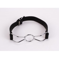 Calf Softy Leather Top and Lamb Leather Padding with Stainless Steel Mouth Piece Black