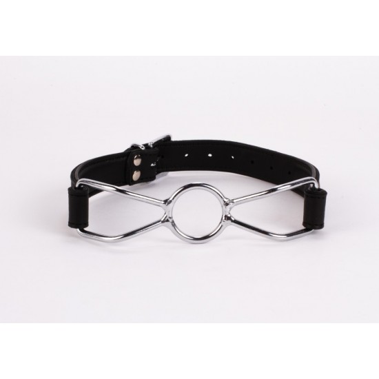 Calf Softy Leather Top and Lamb Leather Padding with Stainless Steel Mouth Piece Black