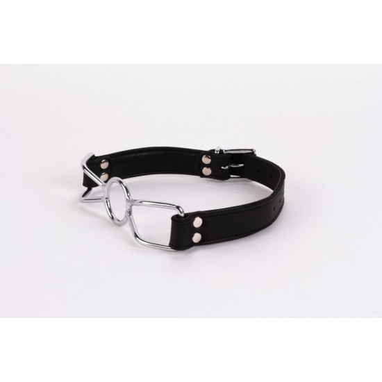 Calf Softy Leather Top and Lamb Leather Padding with Stainless Steel Mouth Piece Black