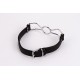 Calf Softy Leather Top and Lamb Leather Padding with Stainless Steel Mouth Piece Black
