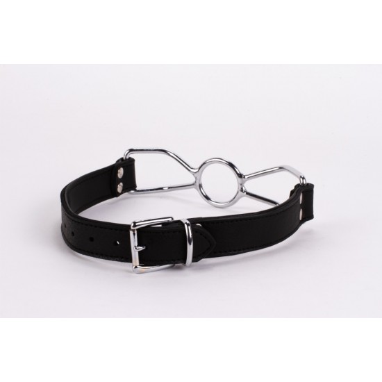 Calf Softy Leather Top and Lamb Leather Padding with Stainless Steel Mouth Piece Black