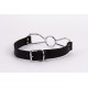 Calf Softy Leather Top and Lamb Leather Padding with Stainless Steel Mouth Piece Black