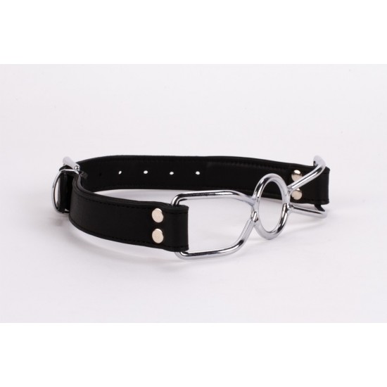 Calf Softy Leather Top and Lamb Leather Padding with Stainless Steel Mouth Piece Black