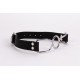 Calf Softy Leather Top and Lamb Leather Padding with Stainless Steel Mouth Piece Black
