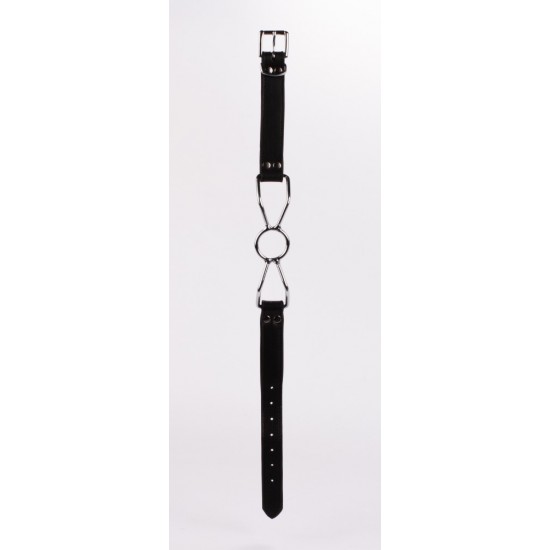 Calf Softy Leather Top and Lamb Leather Padding with Stainless Steel Mouth Piece Black