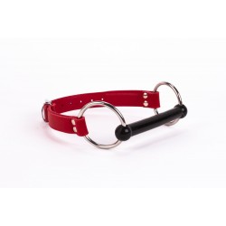 Calf Softy Leather Top and Lamb Leather padding with Silicone Mouth Piece Red