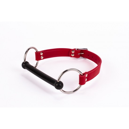 Calf Softy Leather Top and Lamb Leather padding with Silicone Mouth Piece Red