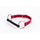 Calf Softy Leather Top and Lamb Leather padding with Silicone Mouth Piece Red