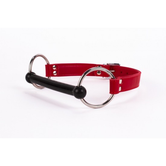 Calf Softy Leather Top and Lamb Leather padding with Silicone Mouth Piece Red