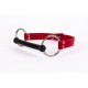 Calf Softy Leather Top and Lamb Leather padding with Silicone Mouth Piece Red