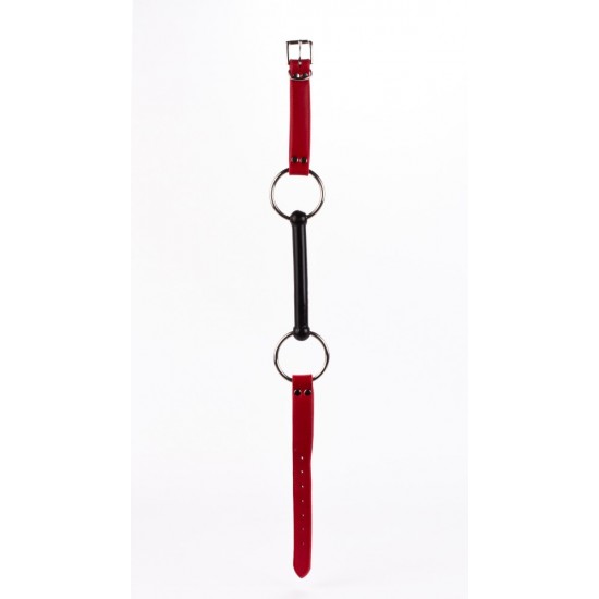 Calf Softy Leather Top and Lamb Leather padding with Silicone Mouth Piece Red