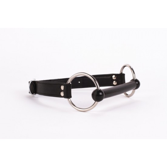 Calf Softy Leather Top and Lamb Leather padding with Silicone Mouth Piece Black