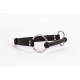 Calf Softy Leather Top and Lamb Leather padding with Silicone Mouth Piece Black